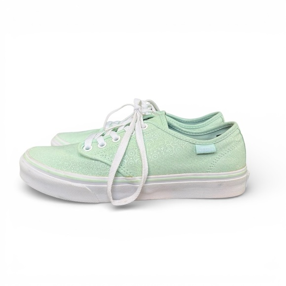 Vans Women's Sneakers in Soft Mint - Picture 5 of 7